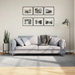 Tapis IZA poils courts style scandinave gris 160x230 cm 