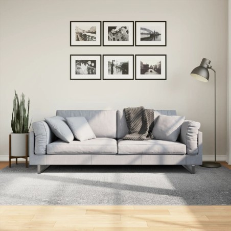 Tapis IZA poils courts style scandinave gris 160x230 cm 