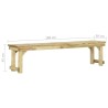 Banc de jardin 180 cm bois de pin imprégné 