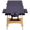 Table de massage pliable 3 zones Bois Violet 