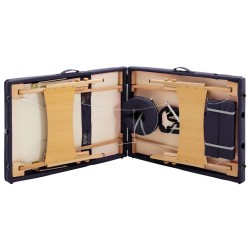 Table de massage pliable 3 zones Bois Violet 