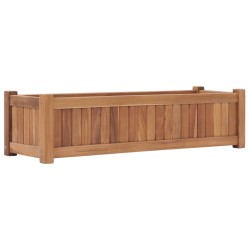 Lit surélevé 100x30x25 cm Bois de teck solide 