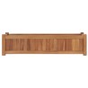 Lit surélevé 100x30x25 cm Bois de teck solide 