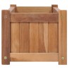 Lit surélevé 100x30x25 cm Bois de teck solide 