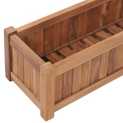 Lit surélevé 100x30x25 cm Bois de teck solide 