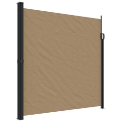 Auvent latéral rétractable taupe 200x500 cm 