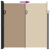 Auvent latéral rétractable taupe 200x500 cm 