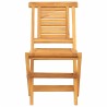 Chaises de jardin pliantes lot de 2 47x63x90cm bois massif teck 