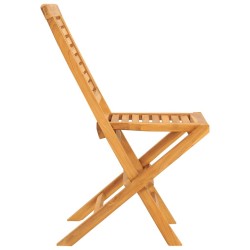 Chaises de jardin pliantes lot de 2 47x63x90cm bois massif teck 