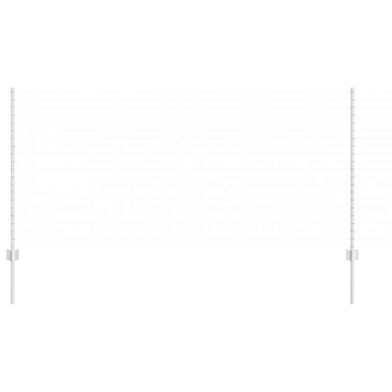 Poteaux de clôture 10 pcs en U-Channel 120 cm en acier galvanisé 