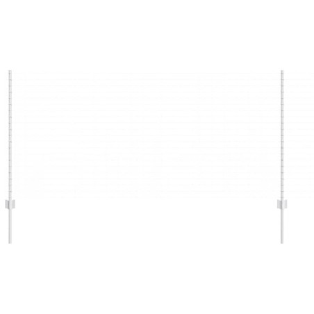 Poteaux de clôture 10 pcs en U-Channel 120 cm en acier galvanisé 
