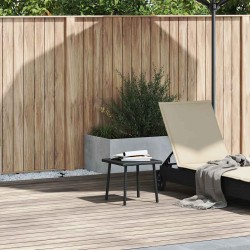 Table basse de jardin rectangulaire noir 40x40x37 cm rotin 