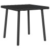 Table basse de jardin rectangulaire noir 40x40x37 cm rotin 