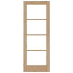 porte intérieure avec verre "ORKDAL" 73,5x198,5x4 cm en bois de pin massif 
