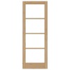porte intérieure avec verre "ORKDAL" 73,5x198,5x4 cm en bois de pin massif 