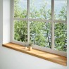 Appuis de fenêtre 2 pcs marron clair bois de chêne massif 