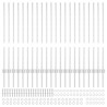 Poteaux de clôture 44 pcs Argent Standard Acier galvanisé 