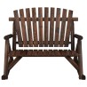 Banc à bascule jardin 2 places 123x96x102 cm bois massif épicéa 