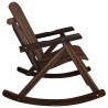Banc à bascule jardin 2 places 123x96x102 cm bois massif épicéa 