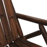 Banc à bascule jardin 2 places 123x96x102 cm bois massif épicéa 