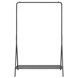Porte-vêtements Noir Métal Moyen Rangement Porte-vêtements 