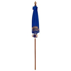 Parasol Autre Bleu x 250 cm Coton et bois massif 