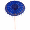 Parasol Autre Bleu x 250 cm Coton et bois massif 