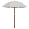 Parasol de jardin avec mât en acier 180 cm Sable 