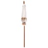 Parasol Autre Crème x 250 cm Coton et bois massif 