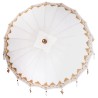 Parasol Autre Crème x 250 cm Coton et bois massif 