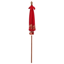 Parasol Autre Rouge x 250 cm Coton et bois massif 
