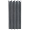 Rideaux occultants avec œillets 2 pcs Velours gris clair super léger 