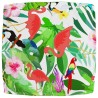 Coussin de palette 60 x 60 x 12 cm, style Jungle tropical, en tissu Oxford. 