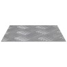 Plaques en Aluminium à Damier 4 pcs Antidérapantes 20x20 cm 