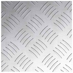 Plaques en Aluminium à Damier 4 pcs Antidérapantes 20x20 cm 
