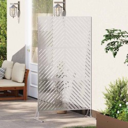 Écran de confidentialité 100x50x180 cm en acier inoxydable 