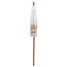 Parasol Crème x 250 cm Coton et bois massif 