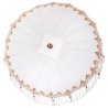 Parasol Crème x 250 cm Coton et bois massif 
