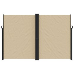 Auvent latéral rétractable beige 220x600 cm 