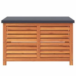 Boîte de rangement de jardin 90x48x55 cm bois d'eucalyptus 