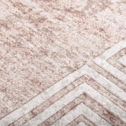 Tapis lavable antidérapant 80x150 cm Beige 