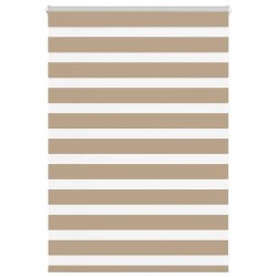 Store zèbre marron sable largeur du tissu 110,9 cm polyester 
