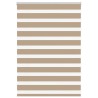 Store zèbre marron sable largeur du tissu 110,9 cm polyester 