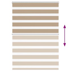 Store zèbre marron sable largeur du tissu 110,9 cm polyester 