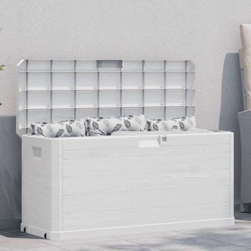 Boîte de rangement de jardin 280 L Gris clair 