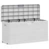 Boîte de rangement de jardin 280 L Gris clair 