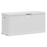 Boîte de rangement de jardin 280 L Gris clair 