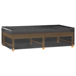 Housses salon de jardin 2pcs 8œillets 125x70x35cm rectangulaire 