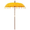 Parasol Autre Jaune x 250 cm Coton et bois massif 