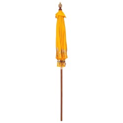 Parasol Autre Jaune x 250 cm Coton et bois massif 